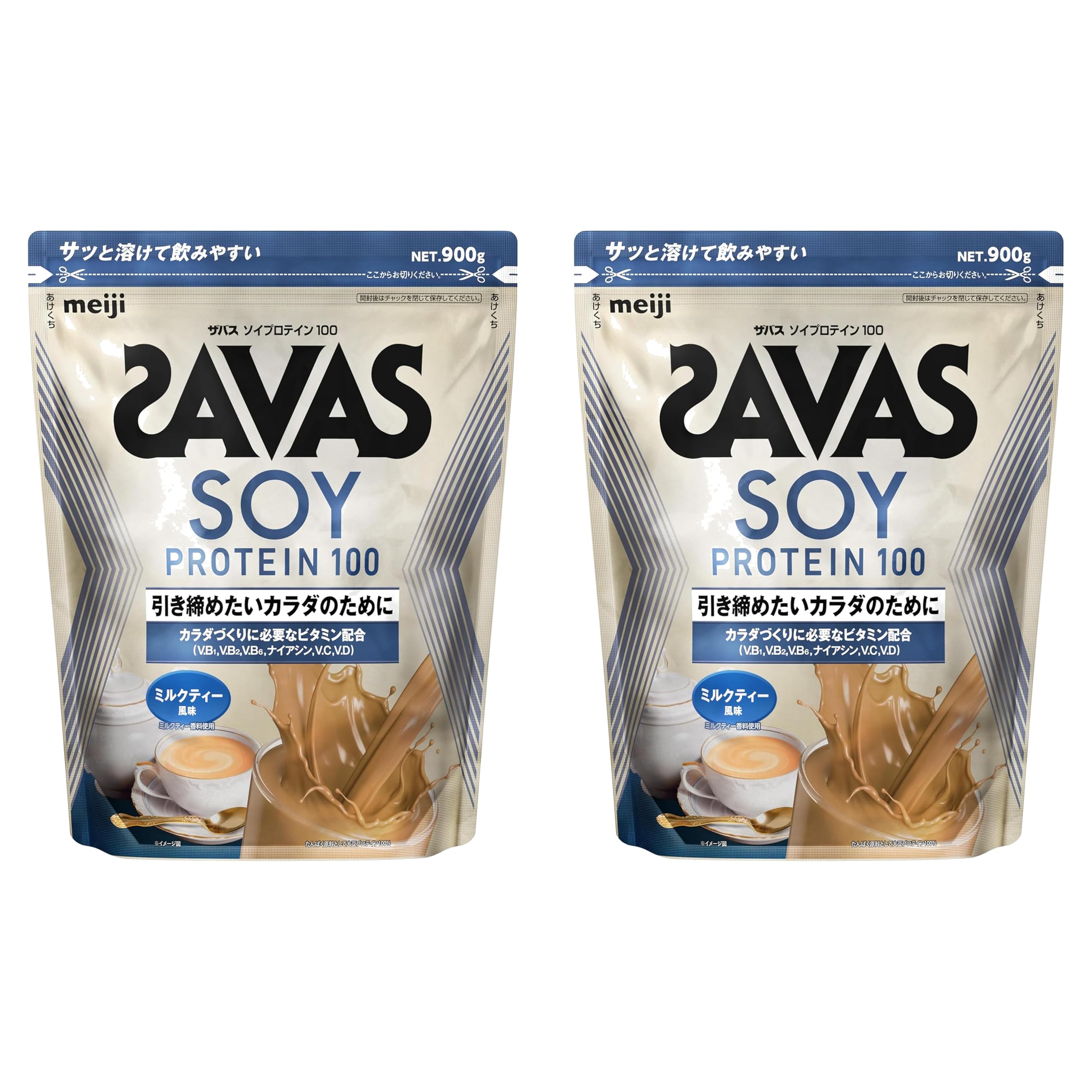 Amazon | 【2セット】ザバス(SAVAS) ソイプロテイン100 ミルクティー