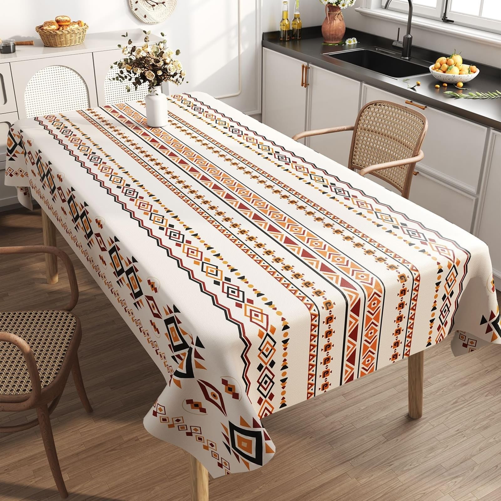 Mantel rectangular de PVC, 120 x 180 cm, multicolor