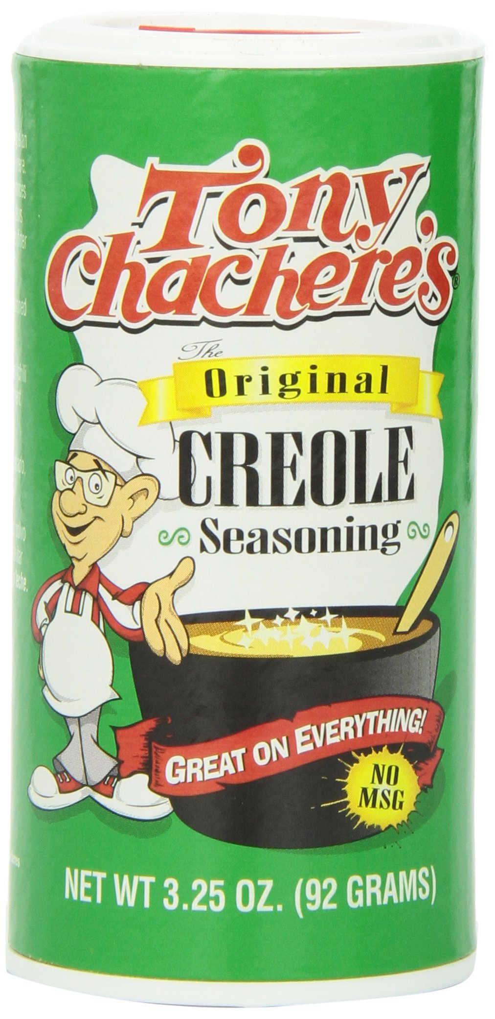 Tony Chachere's Seasoning Creole, 3.25-Ounce (Pack of 12)