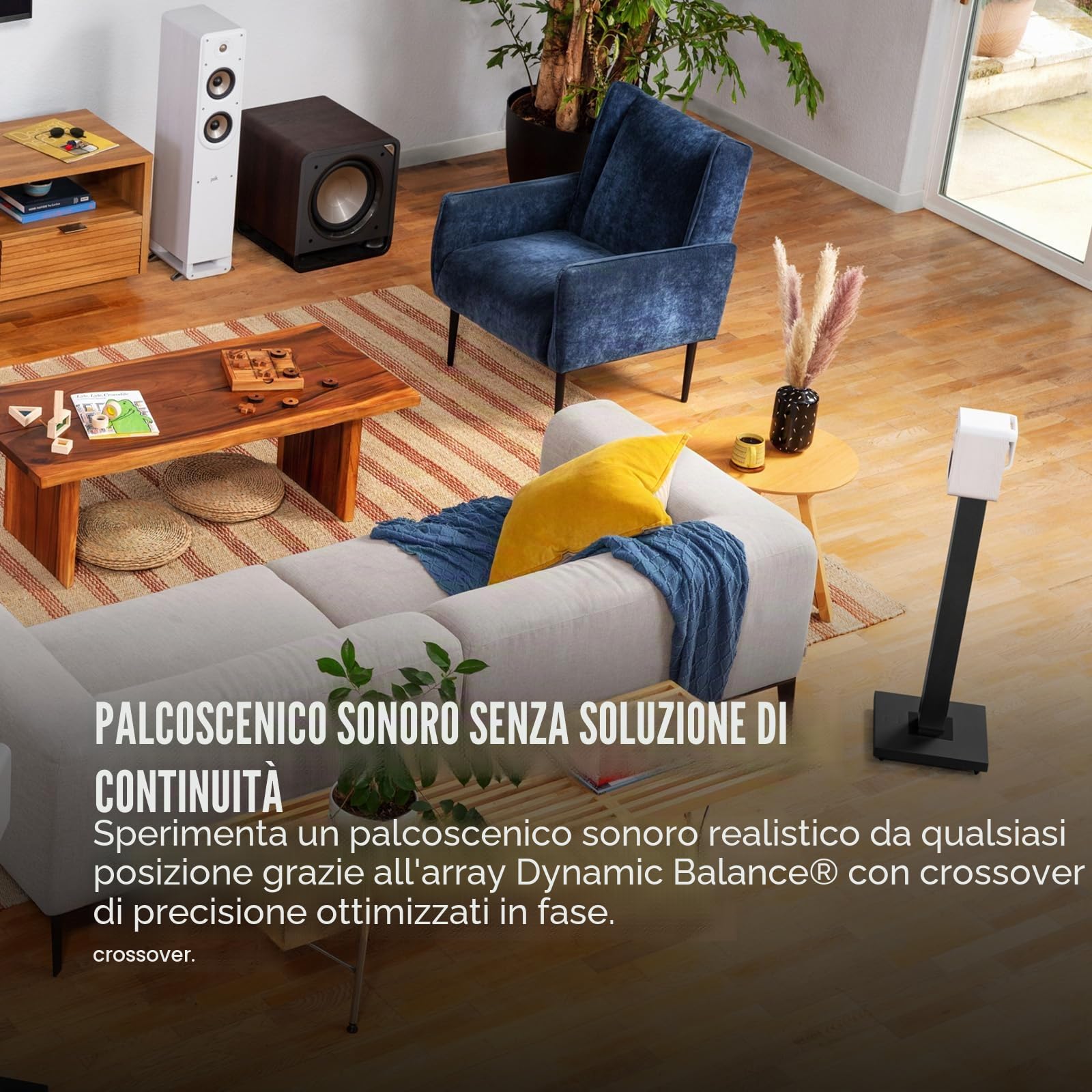 Polk Audio SIGS10ELWT, Signature Elite ES10 - Diffusore con Certificazione Compatibile con Dolby Atmos e Dts: X, Tweeter da 1" e Woofer da 4", Coppia, Bianco