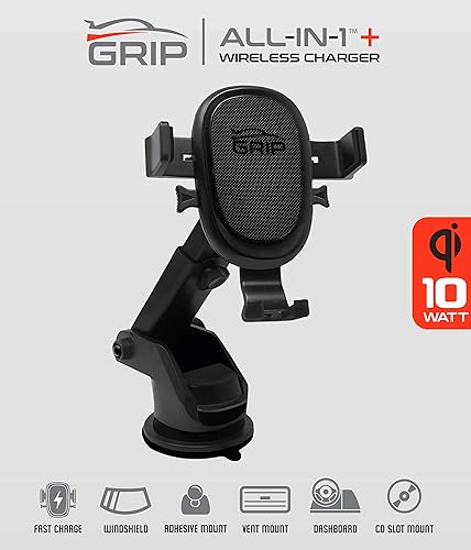 Miniatura 9 de Verizon - Soporte de carga inalámbrica para automóvil, sensor automático, soporte para teléfono de automóvil, 10 W Qi de carga rápida, montaje con
