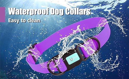 Miniatura 2 de Collares de perro impermeables, collares de goma antiolor, duraderos, ajustables, para perros pequeños, medianos y grandes, collares fáciles de