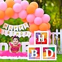 Party Propz Birthday Decoration Kit – 3 Pcs Happy Birthday Balloon Box with Alphabet Box, Balloon Decoration Kit, Balloon Box for Birthday Decoration (Cardstock) gallery image