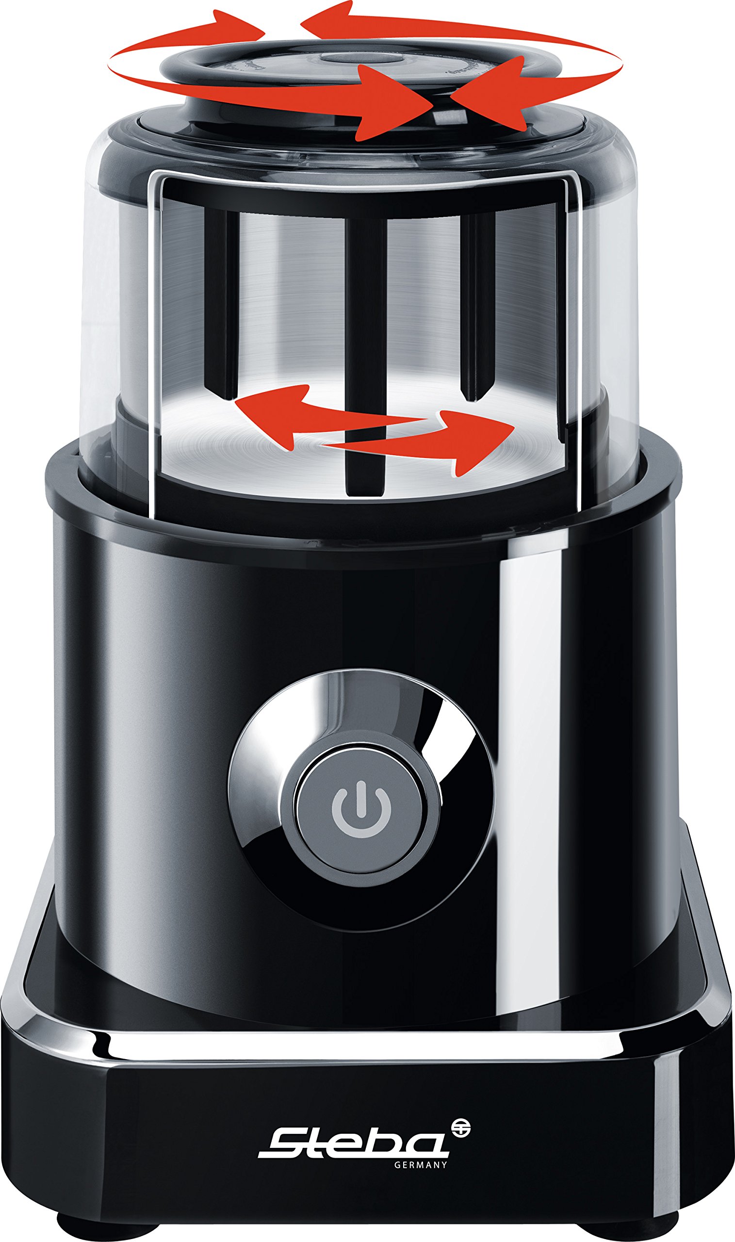 Steba MG 500 - Picadora Universal (500 W, botón pulsador para Verduras y Frutas, tecnología Wipe-Off)