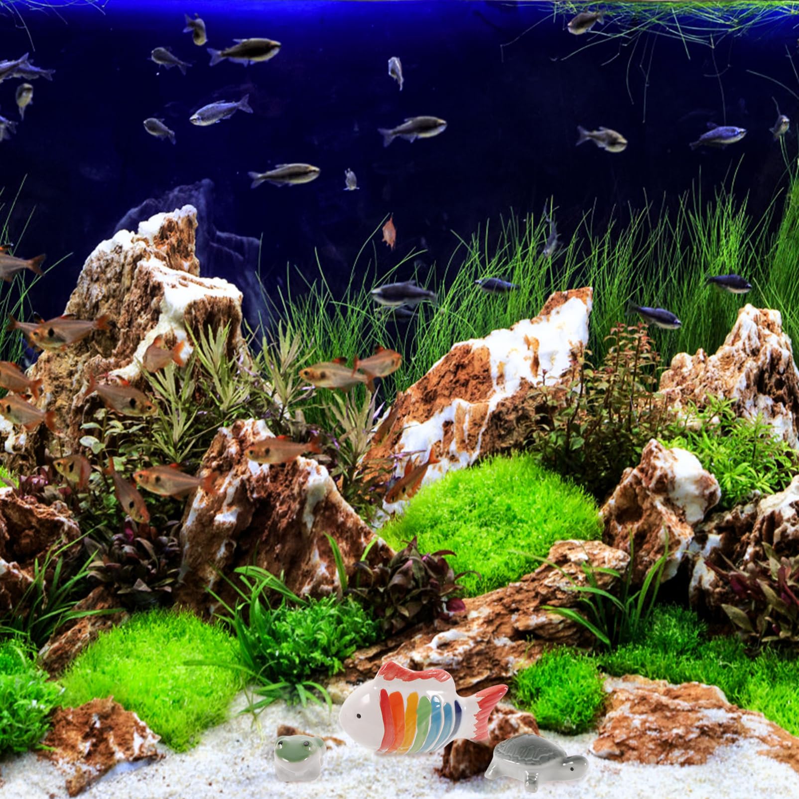 BESPORTBLE 4 Sätze Aquarium Fisch Tank Qualle Schwimmbad Künstlich Panzer Schwimmende Aquarientiere Dekorative Aquarientiere Schwimmende Dekore Für Aquarien Keramik 3 Stücke * 4