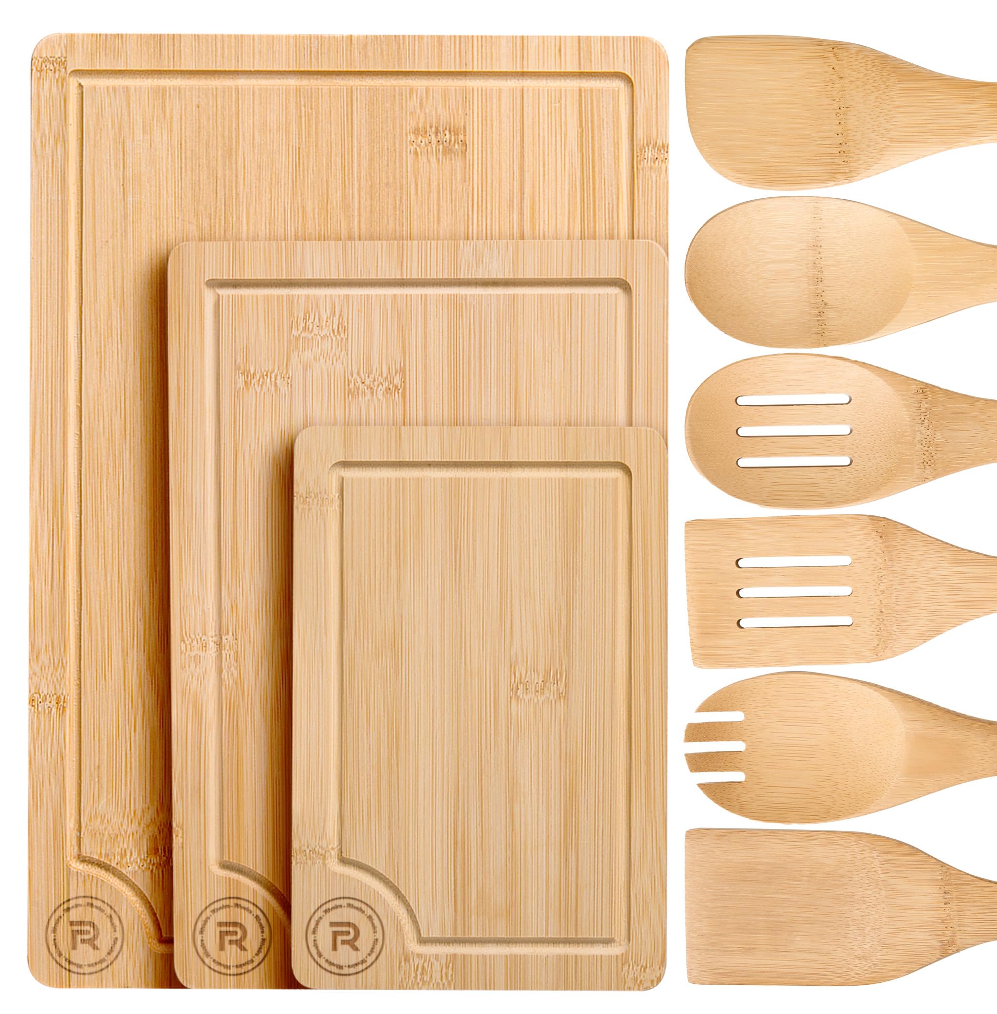 Riveira - Tablas De Cortar De Bambú Para Cocina, Versátiles Y