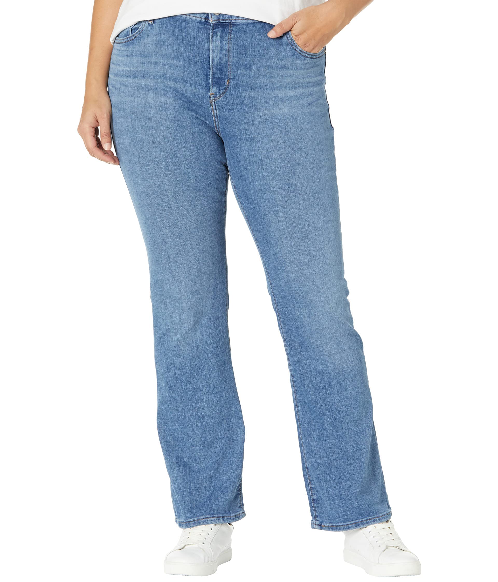 Levis Damen 725 HIGH Rise Bootcut MED Indigo - Worn IN, Lapis Speed, 26W / 30L EU
