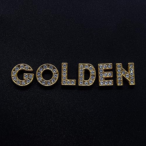 Miniatura 7 de AUEAR, A-Z - Dije completo de diamantes de imitación de 0.315 pulgadas (0.315 in) con letras del alfabeto de cristal, dije de letras de aleación