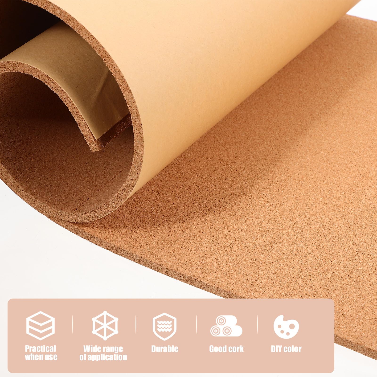 OSALADI Tablero Material Plástico Práctico y Multifuncional y de Corcho Autoadhesivo Rectangular para Mensajes y para Adecuado para Oficina y Hogar Oficina Hogar