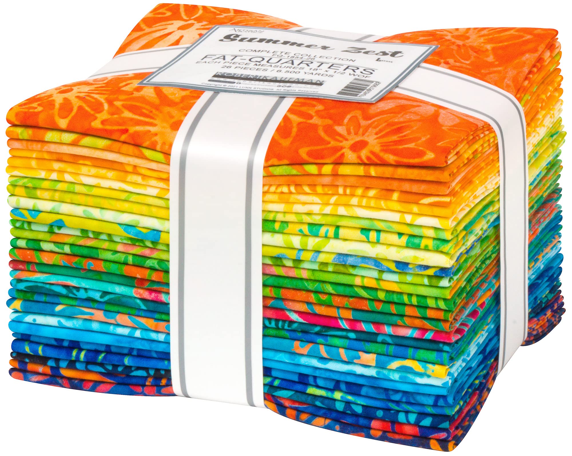 Lunn Studios Artisan Batiks Summer Zest 26 Fat Quarters Robert Kaufman Fabrics FQ-1854-26