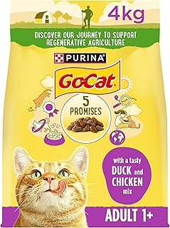 GO-CAT Chicken and Duck Dry Cat Food 4kg