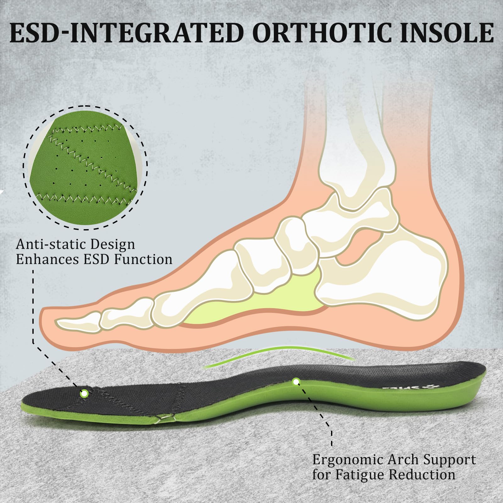 SPIEZ Chaussures de Sécurité Hommes S1 Légère Bottes de Travail ESD | Antidérapant Boots de Sécurité Hommes, Antistatique Chaussures de Travail Homme Embout Composite, Montante Basket Securite