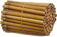 IA Crafts Natural Bamboo Tubes for Mason Bees - 60 Pack, 5.9" Long, 0.27-0.40" ID, Easy-Split for Cocoon Harvest