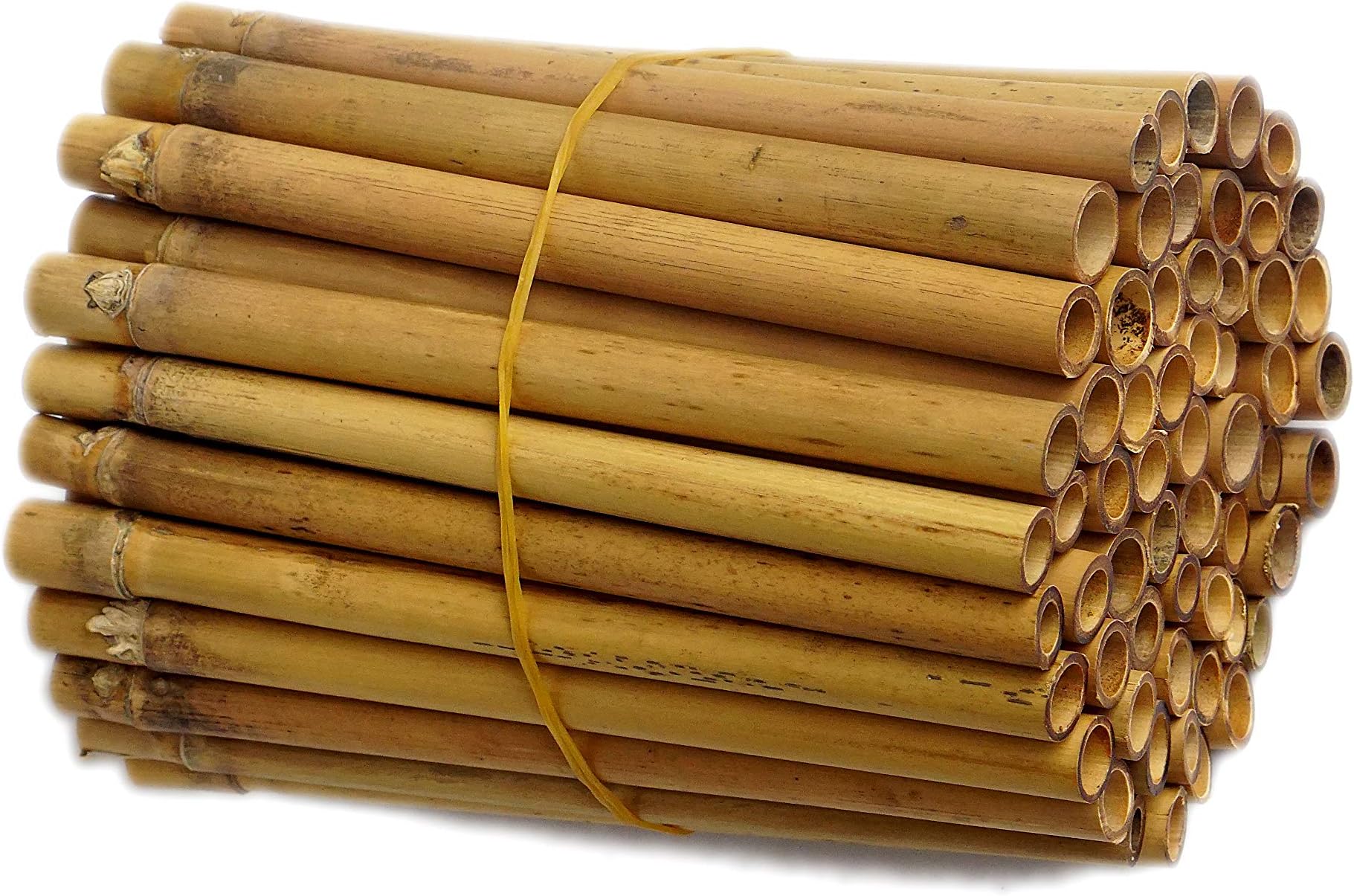 Bamboo Tubes, for Mason Bees, Natural Bamboo Bee Nest, Easy to Split for Cocoon Harvest, 5.9" Long and 0.27"-0.4" Inner Diameter (0.75)