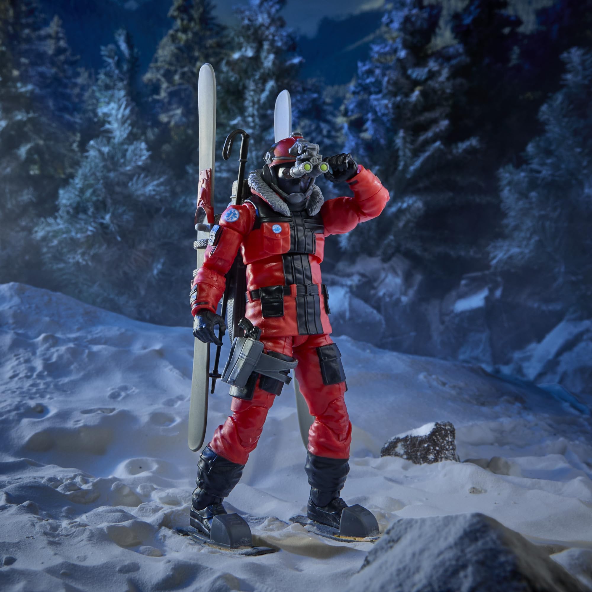 G.I. JOE Classified Series Legacy Collection : Soldat d'action - Intervention en Cas d'avalanche, Figurine de Collection de 15 cm, 14 Accessoires de Ski