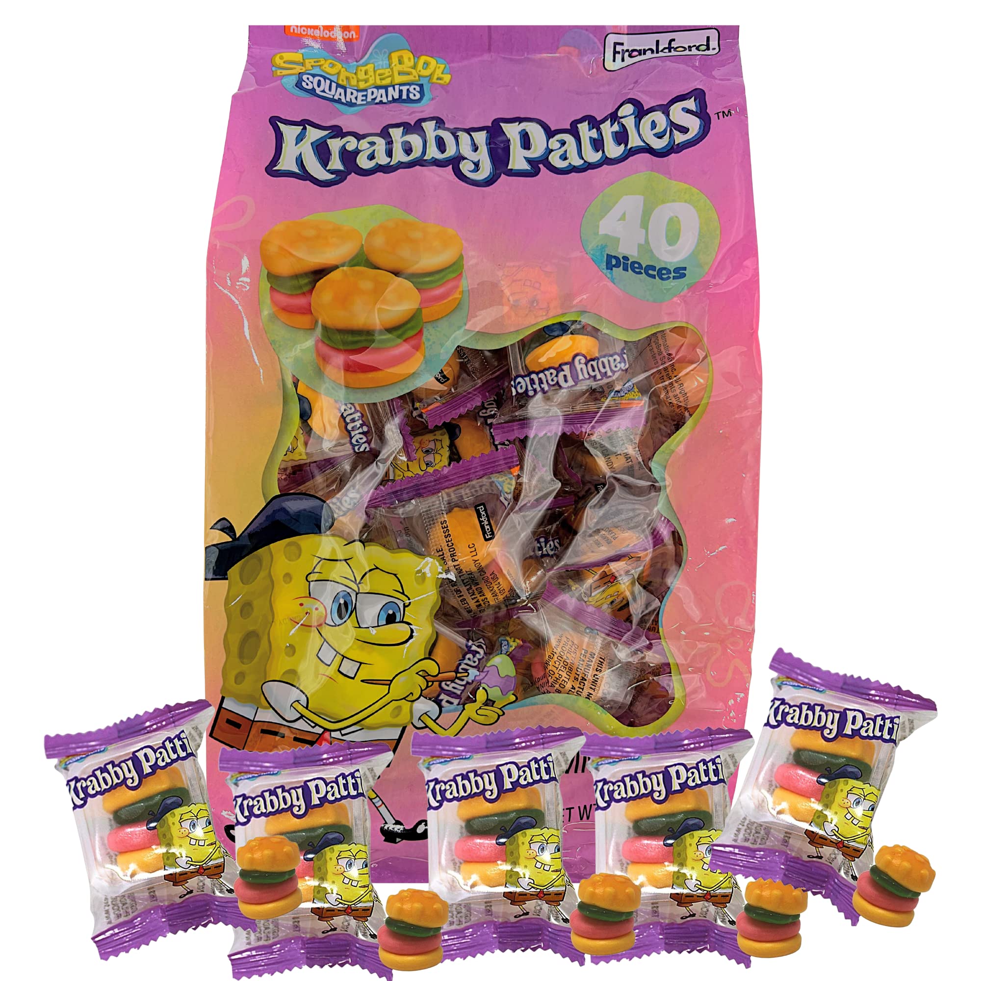 Buy SpongeBob SquarePants Krabby Patty Gummies Individually Wrapped