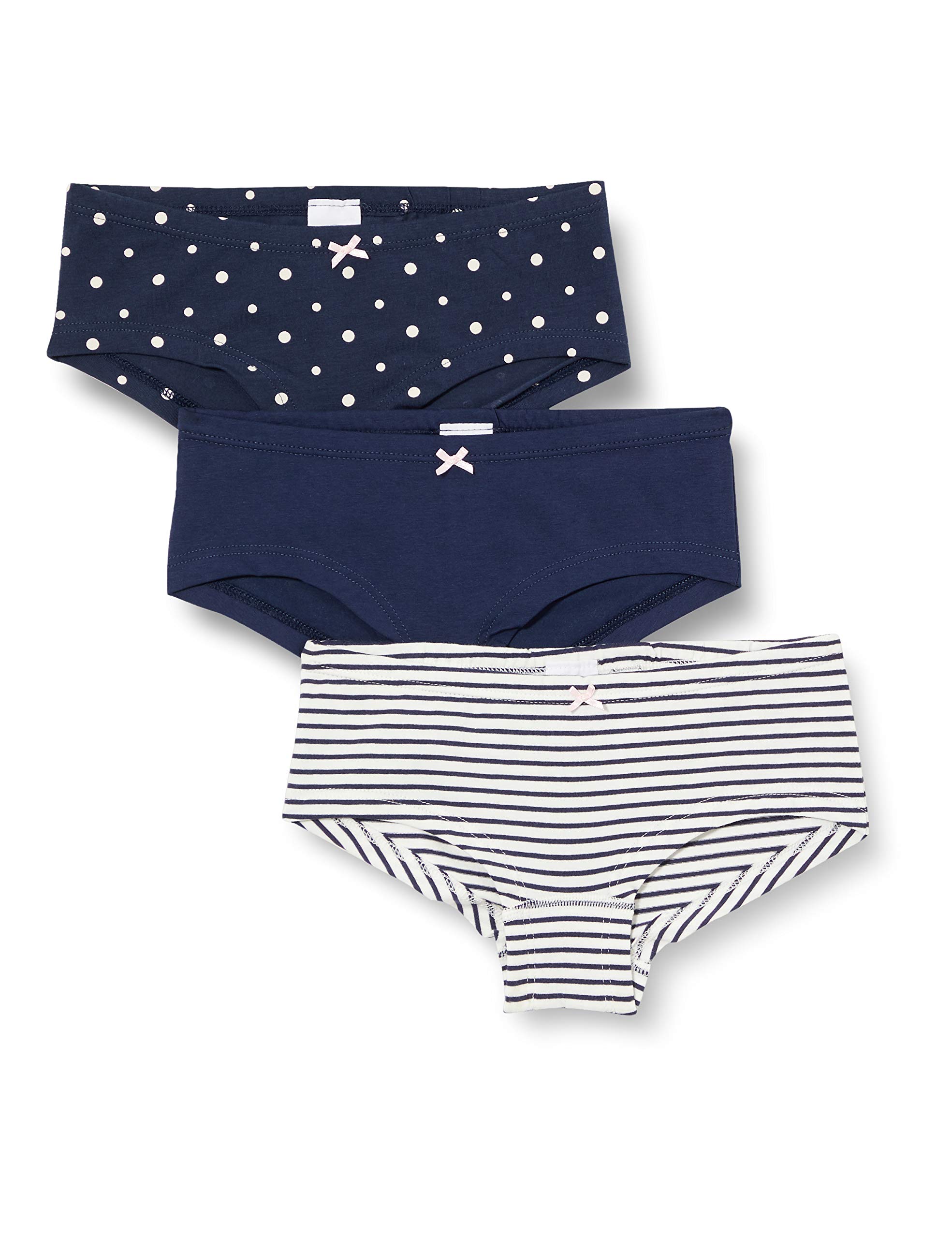 Sanetta Mädchen Unterhemd Blau - Bio-Baumwolle Mit Buchstaben-Print Und Schleife