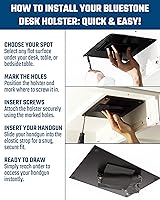 Vista 5 de Wolverine Funda pistola para debajo del escritorio