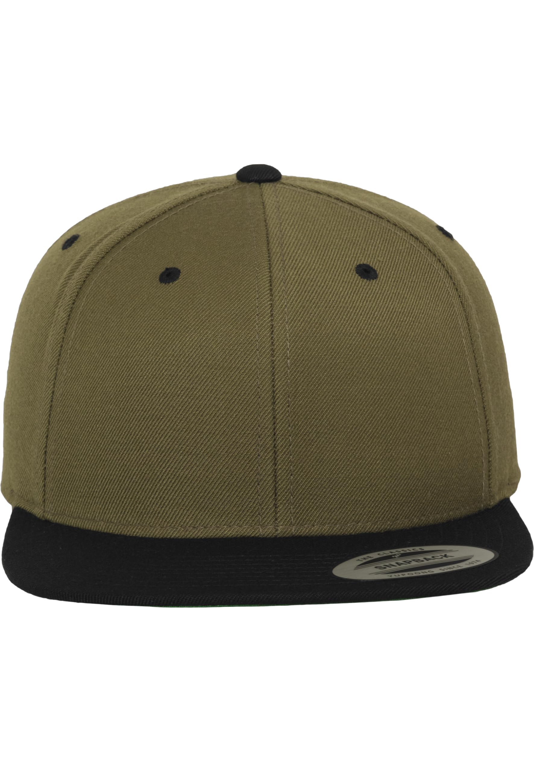 Flexfit Adult Hat Classic Snapback 2 Tone - Olive/Black, one size