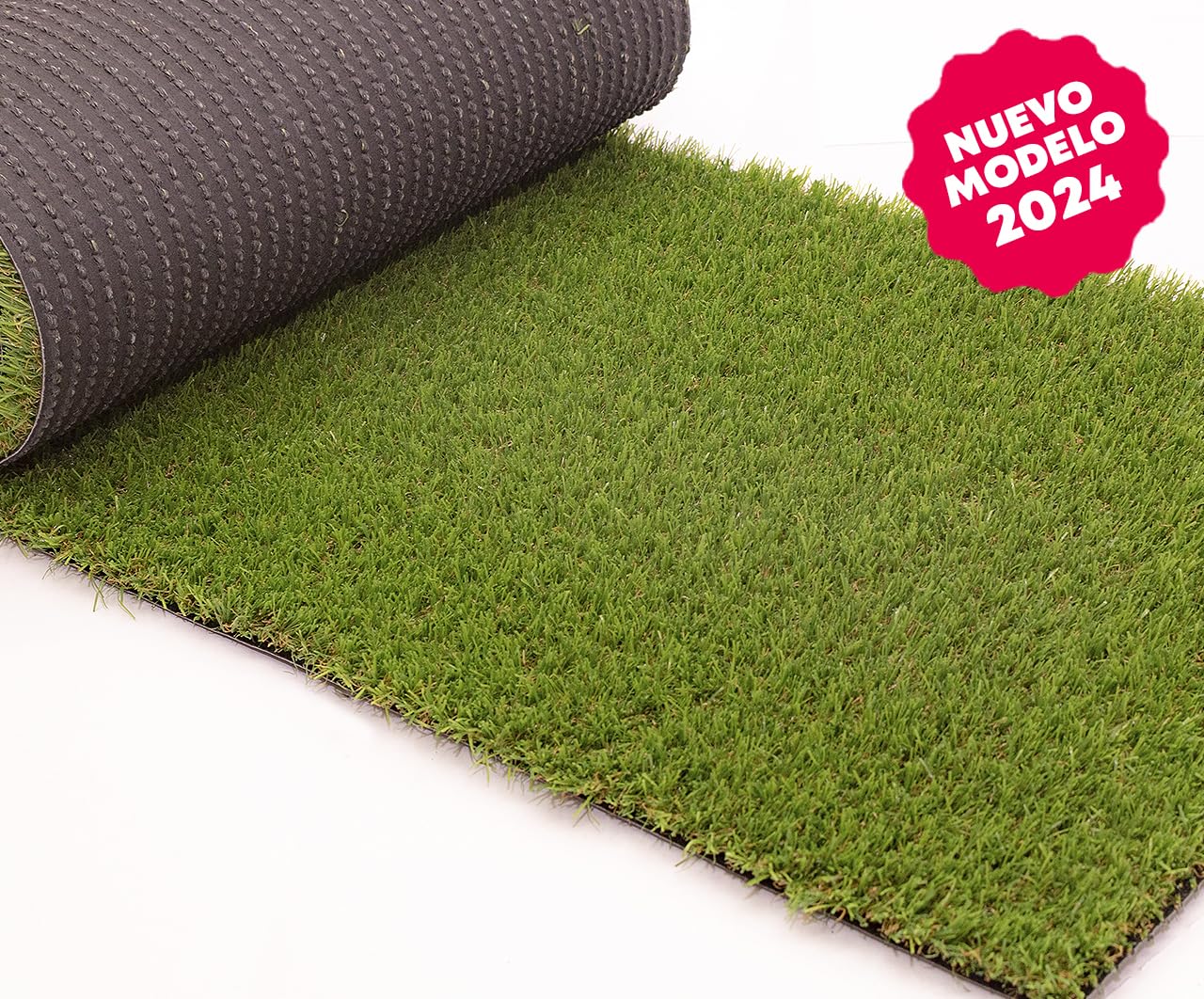Cesped artificial terraza exterior California - rollo cesped artificial 2x5m 20mm de altura con alta densidad - calidad profesional - fácil instalación con buen drenaje