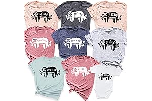 Sloth Family T-Shirt: Sloth Lover Gift, Sloth Animal Lover, Sloth Family Outfit
