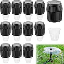12PCS Bubbler Sprinkler Heads with Filter, Mushroom Water Bubbler Irrigation Head, 1/2 inch Male Thread Adjustable Water Flow Drip Irrigation Spray Emitters for Garden Watering System Shrubs Tree