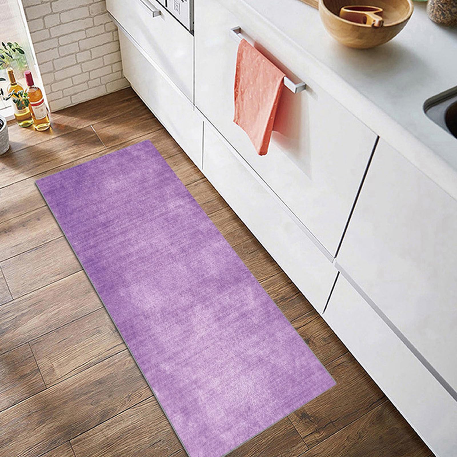 Tapis De Couloir 40x160cm Gris - Antidérapant Lavable, Polyester, Moderne