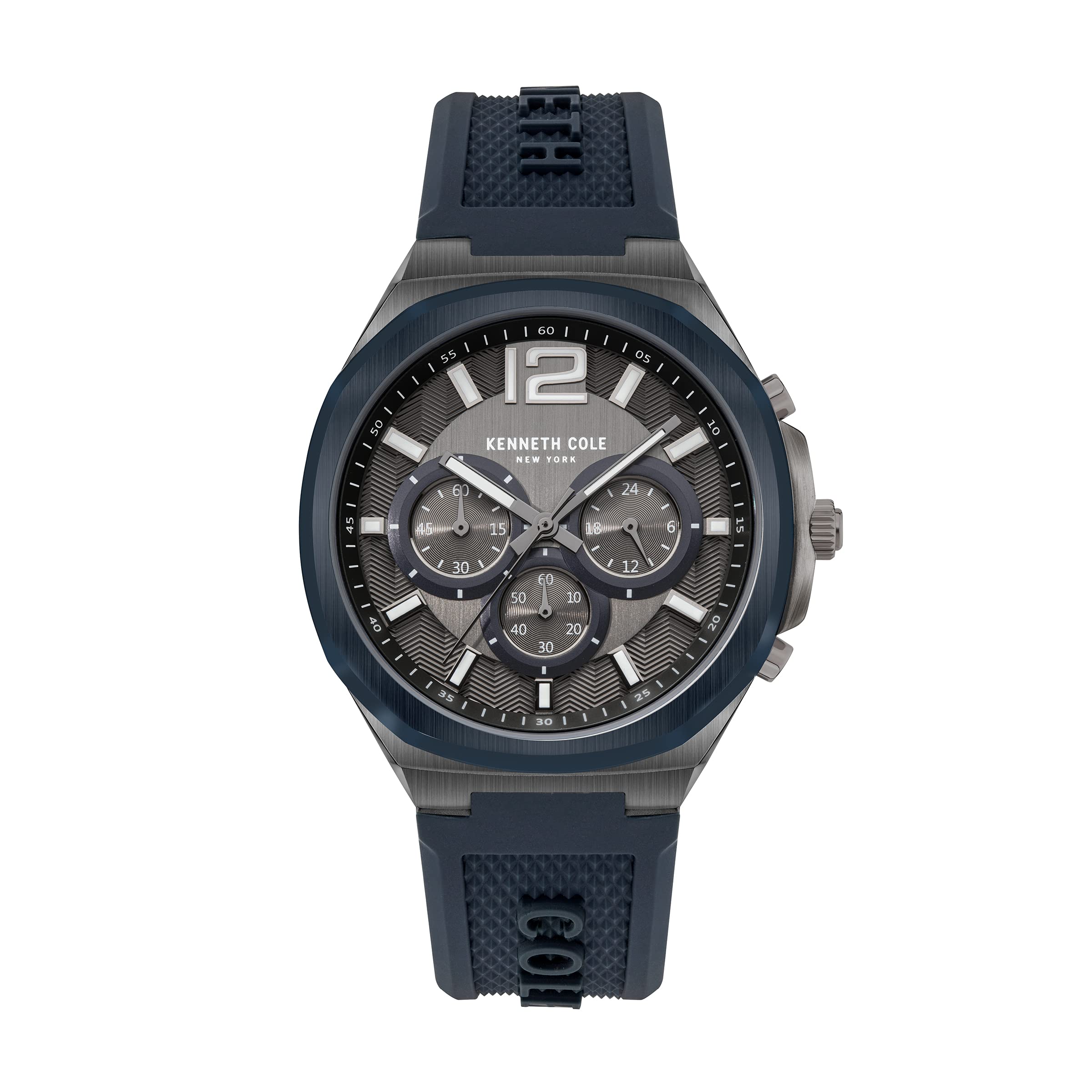 Kenneth Cole Quartz Chronograph Grey Dial Silicone Strap Watch for Men-NEKCWGO2104903MN (B09FTKL9B8) Amazon Price History, Amazon Price Tracker