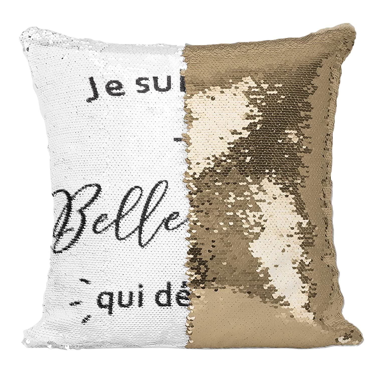 Coussin paillettes belle-mère pour célébrer les liens de famille