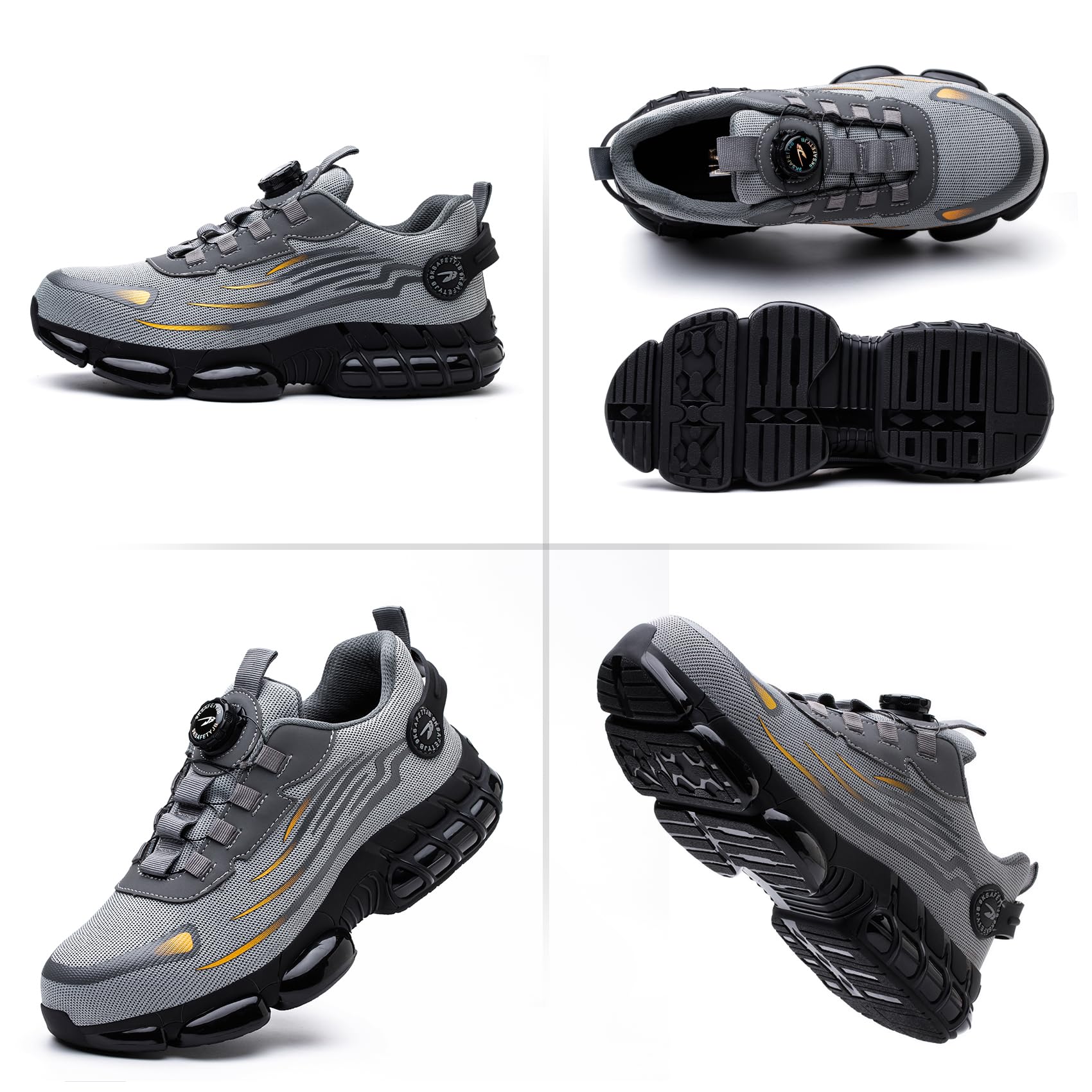 Scarpe Antinfortunistiche Uomo Donna Scarpe da Lavoro Traspiranti Comode Leggere con Punta in Acciaio 36-46 EU
