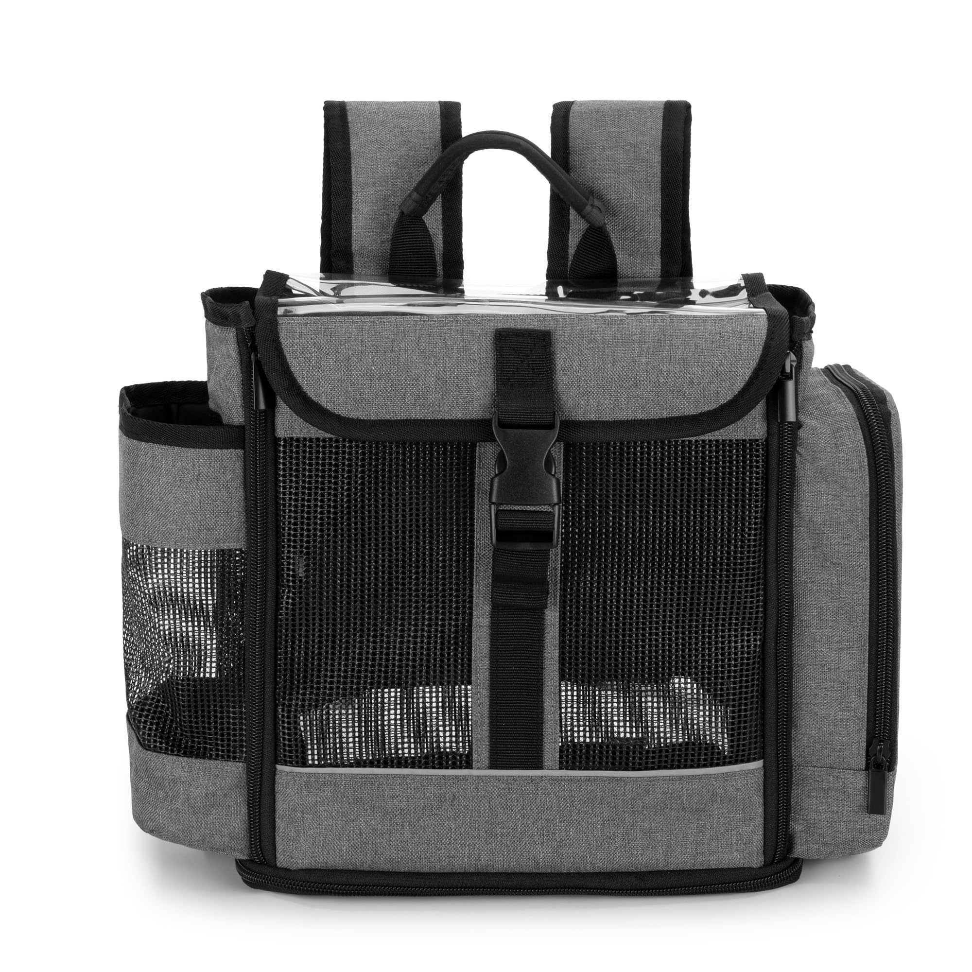 Curmio Bolsa Portátil para Concentradores de Oxígeno, Mochila POC Compatiple con Inogen One, Oxygo, Caire Units, SimplyGo Mini, Bolsa para viaje para Concentradores de Oxígeno,Gris