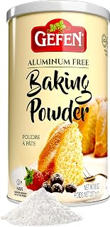 Gefen Gluten-Free Baking Powder, Aluminum & Cornstarch Free, 8oz Resealable Canister - Kosher Certified