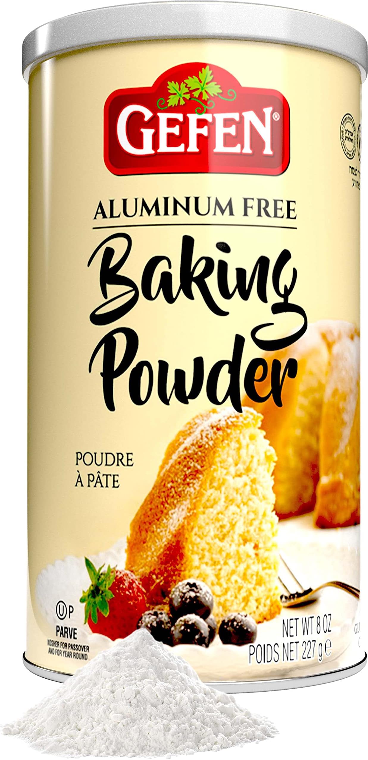 Gefen Baking Powder 227g | Gluten Free, Aluminium Free, Corn Starch Free, Kosher