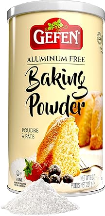 Gefen Baking Powder, 8oz Resealable Container, Gluten Free, Aluminum Free,