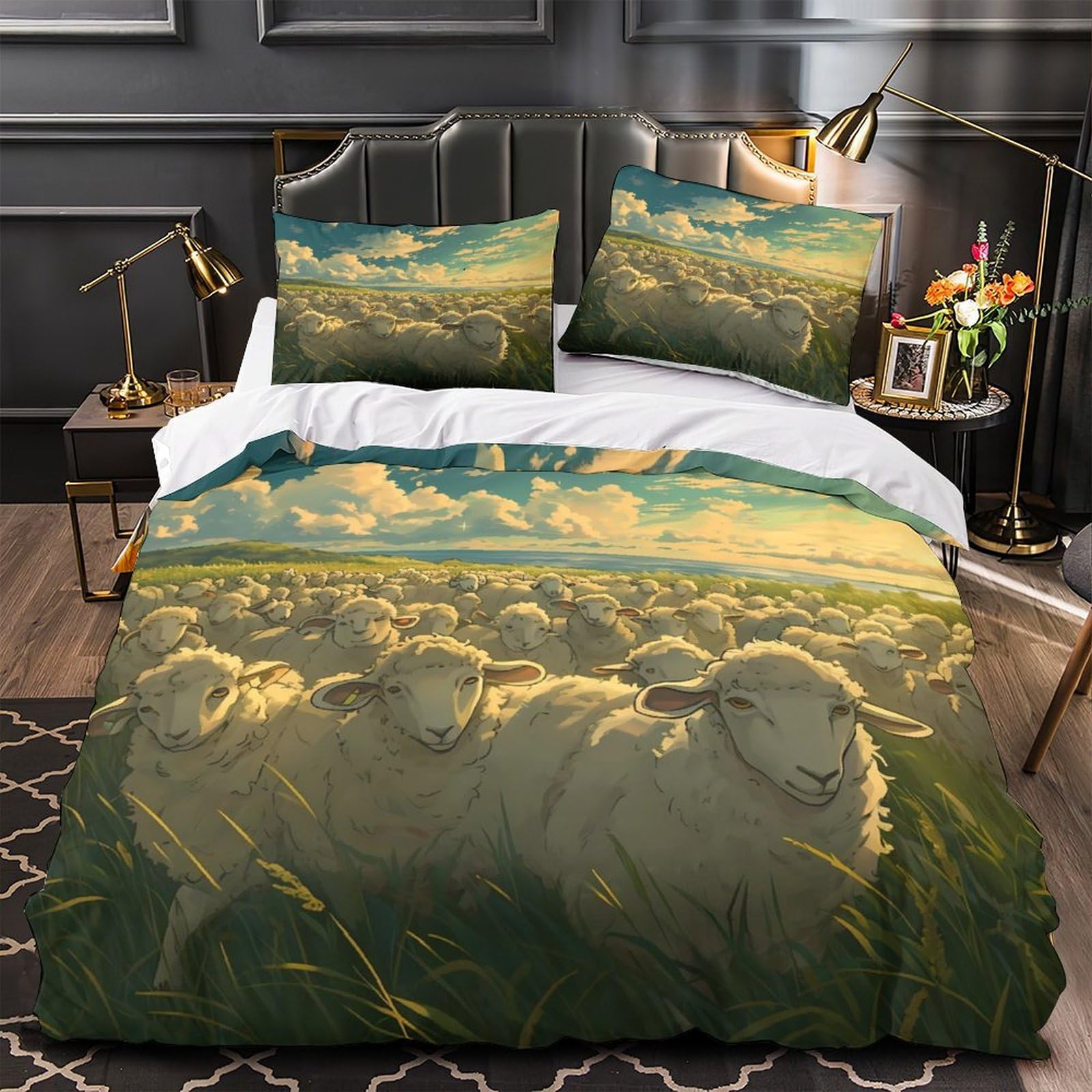 Parure de lit requin dans l'espace pour chambre d'enfant