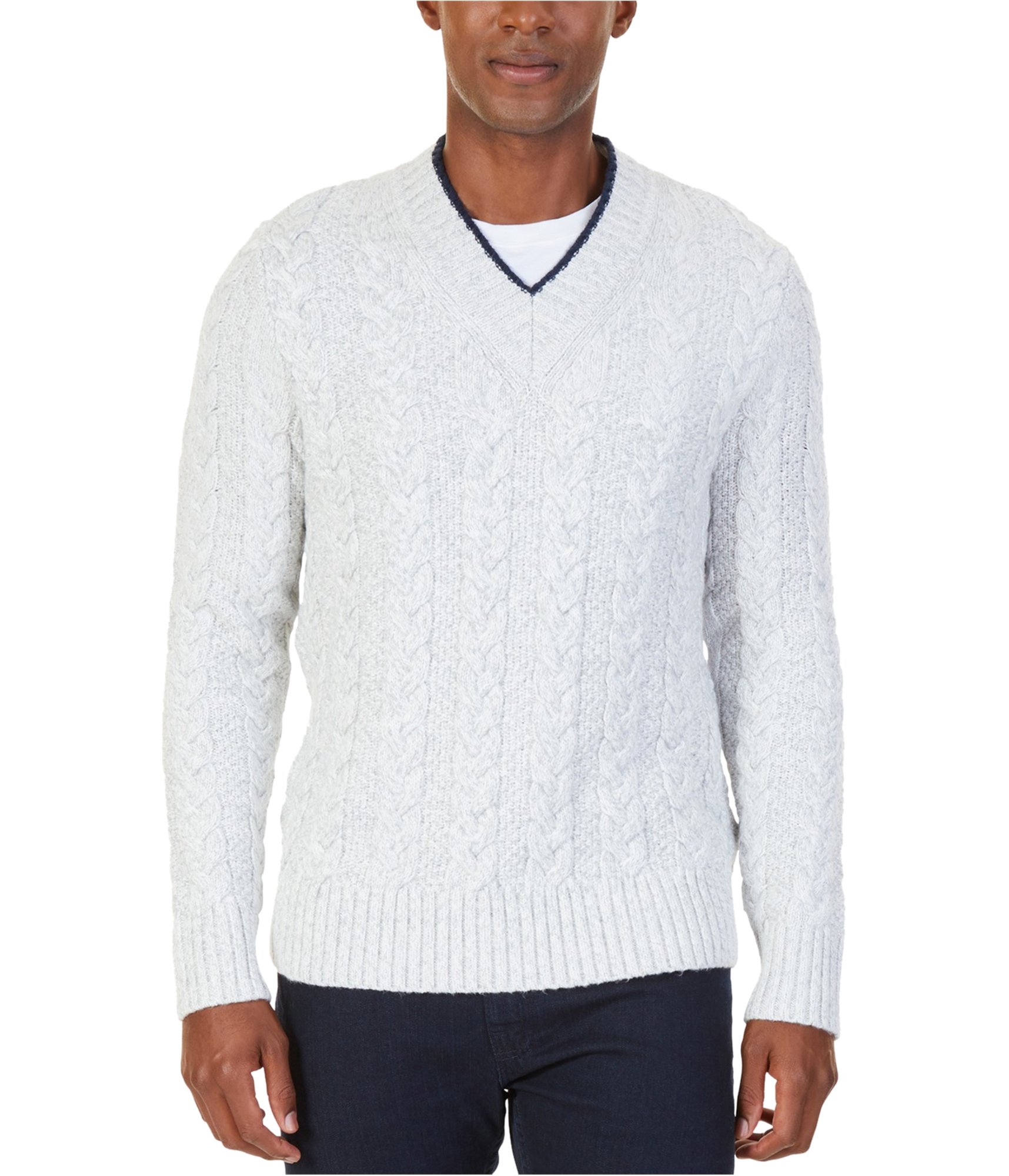 Nautica Mens Cable Pullover Sweater
