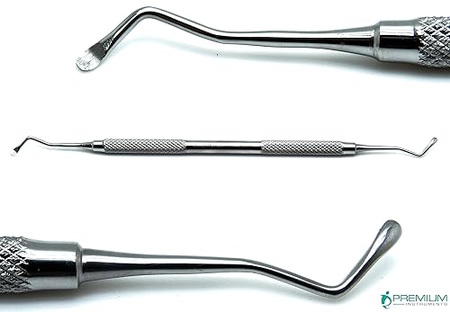 Dental Restaurativa excavadora 19W cuchara 2mm. Premium doble punta instrumento