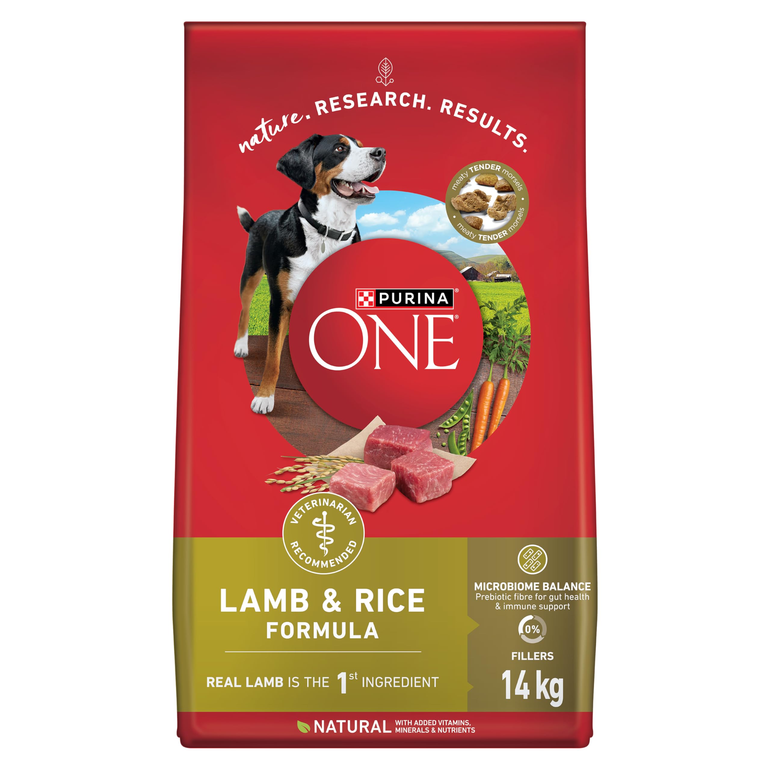 Purina ONE Dry Dog Food, Microbiome Balance Lamb & Rice - 14 kg Bag (1 Pack) image 6