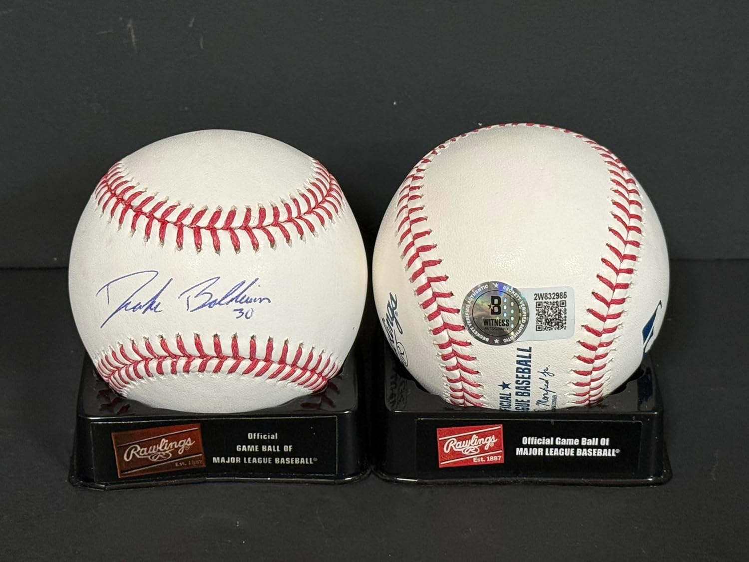 Drake Baldwin Atlanta Braves Autographed Signed Official Major League Baseball Beckett WITNESS Hologram