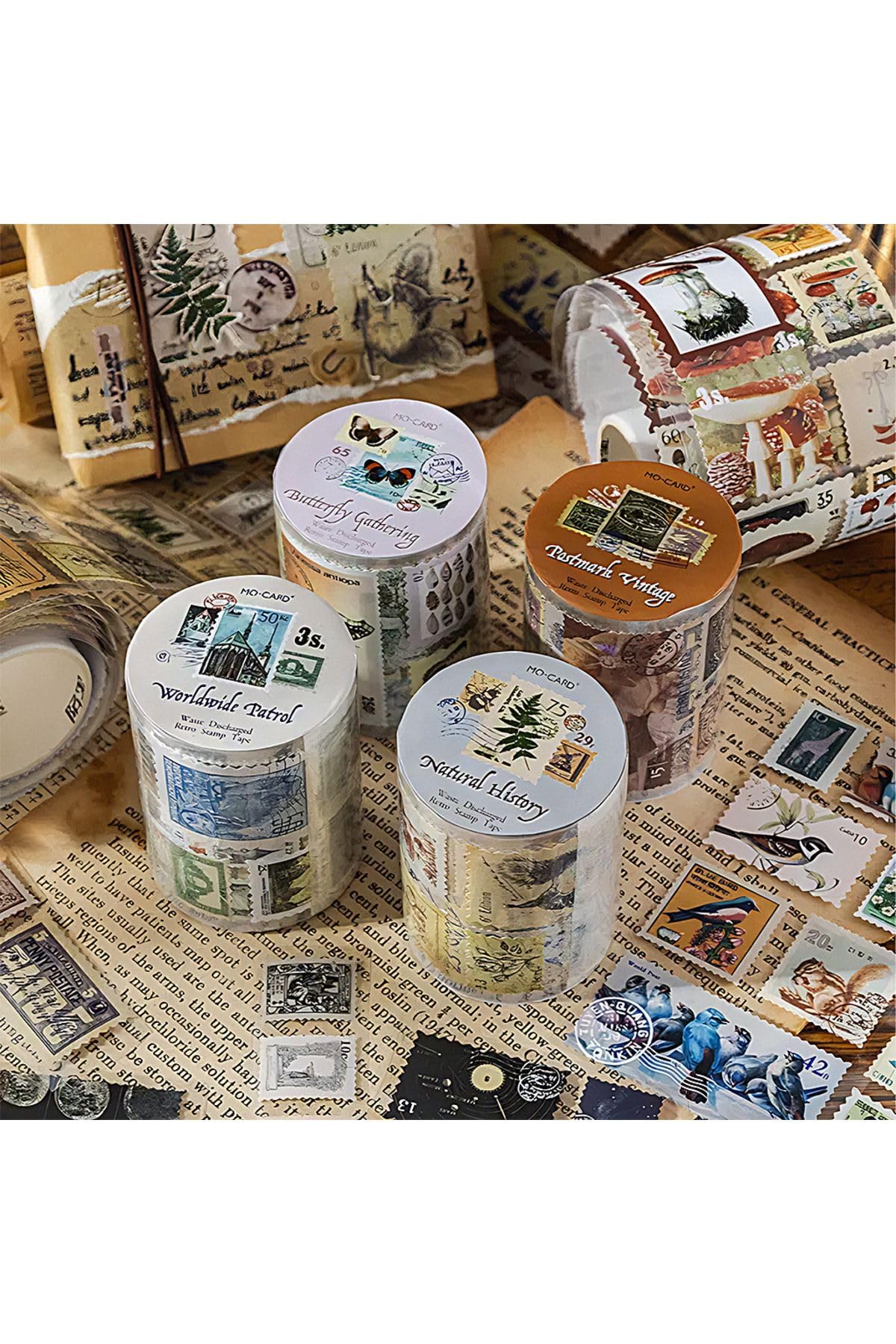 GUGUK Mushroom Collect Temalı Rulo Sticker • Bullet Journal