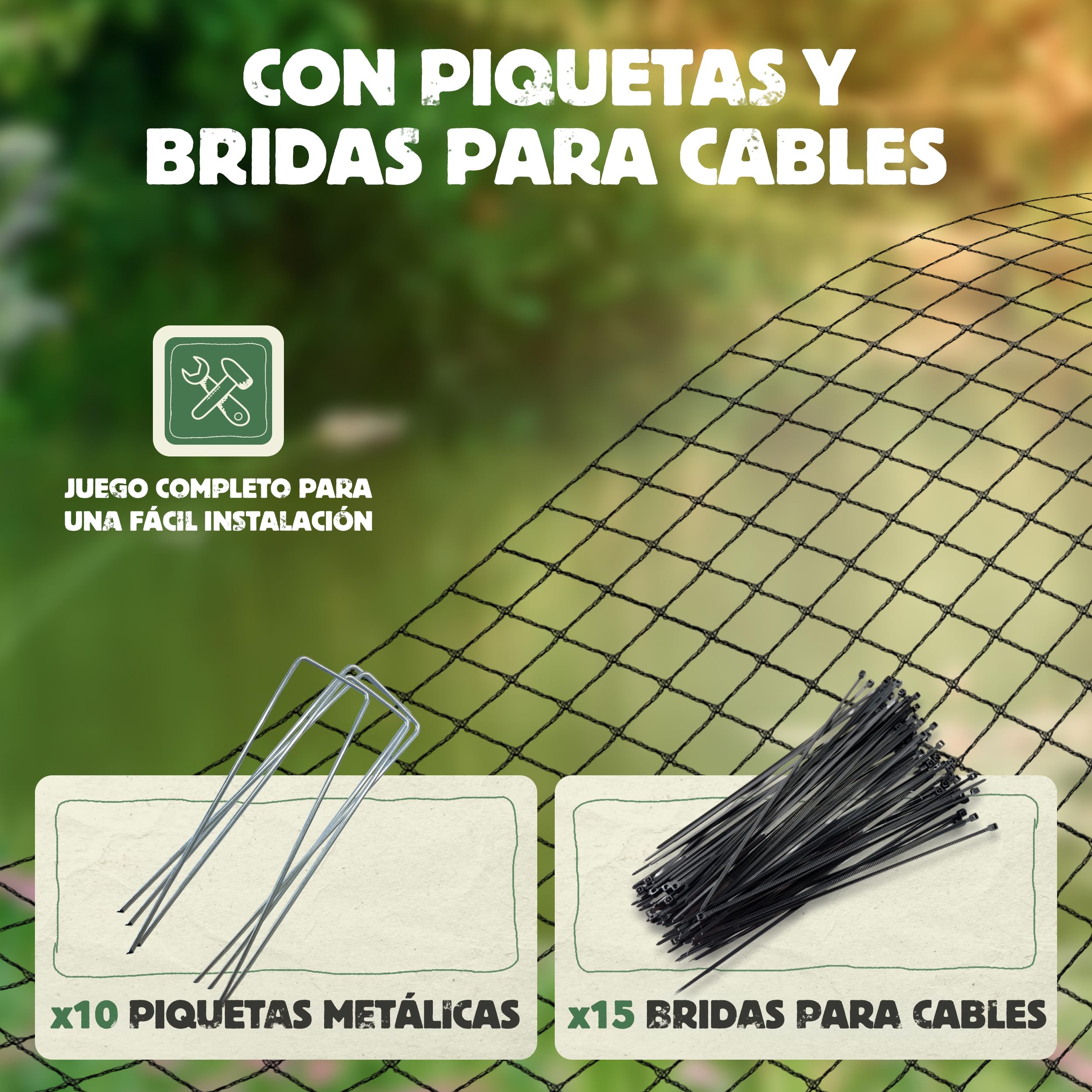 LAINFELD Red para estanques de Malla Fina, 2 x 5 m, Resistente a la Intemperie y a los Rayos UV, Red para pájaros, Pollos, balcón, contra Palomas y garzas