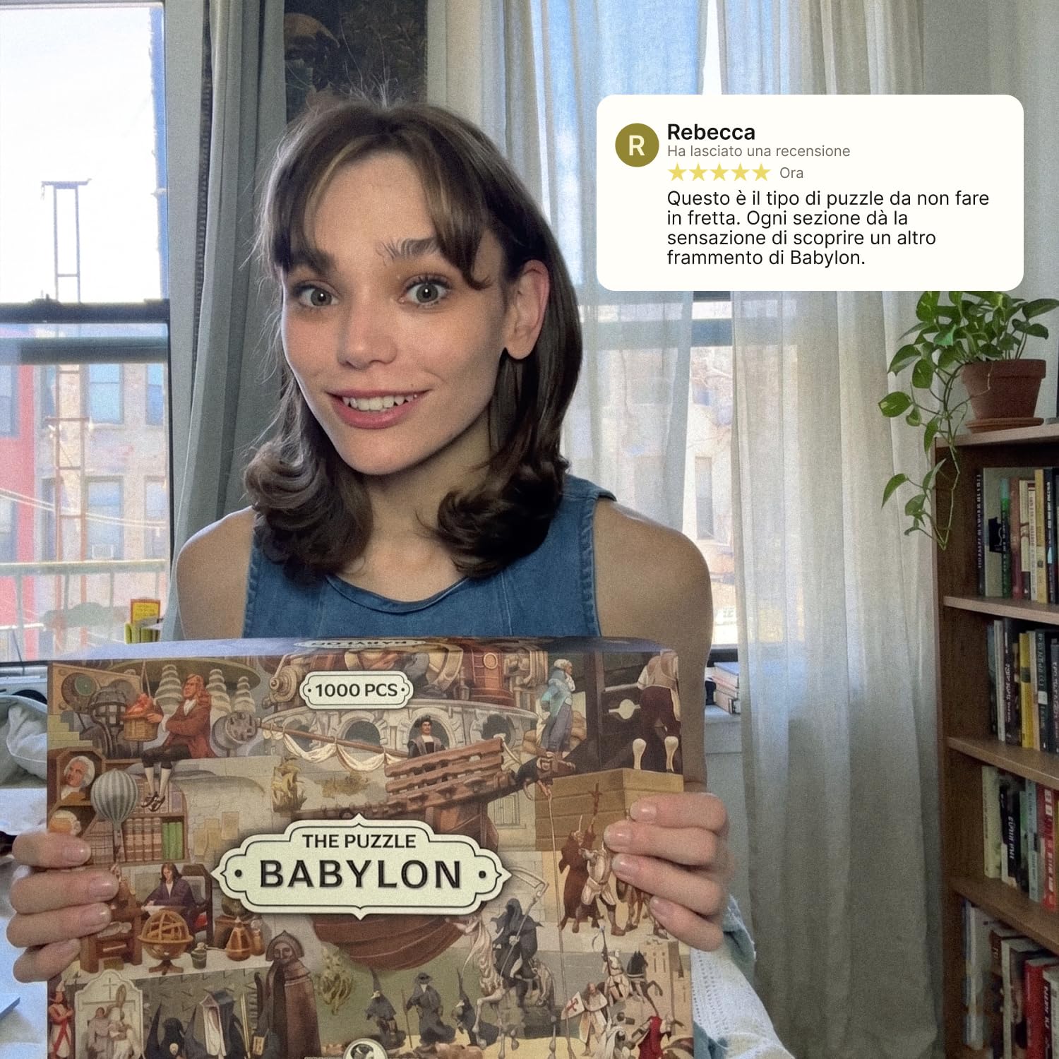 HUNGRY MINDS Babylon Puzzle da 1000 Pezzi per Adulti | Un Impegnativo Puzzle su Un’Antica Città ispirato a The Last Book - Perfetto per Appassionati Esperti di Puzzle