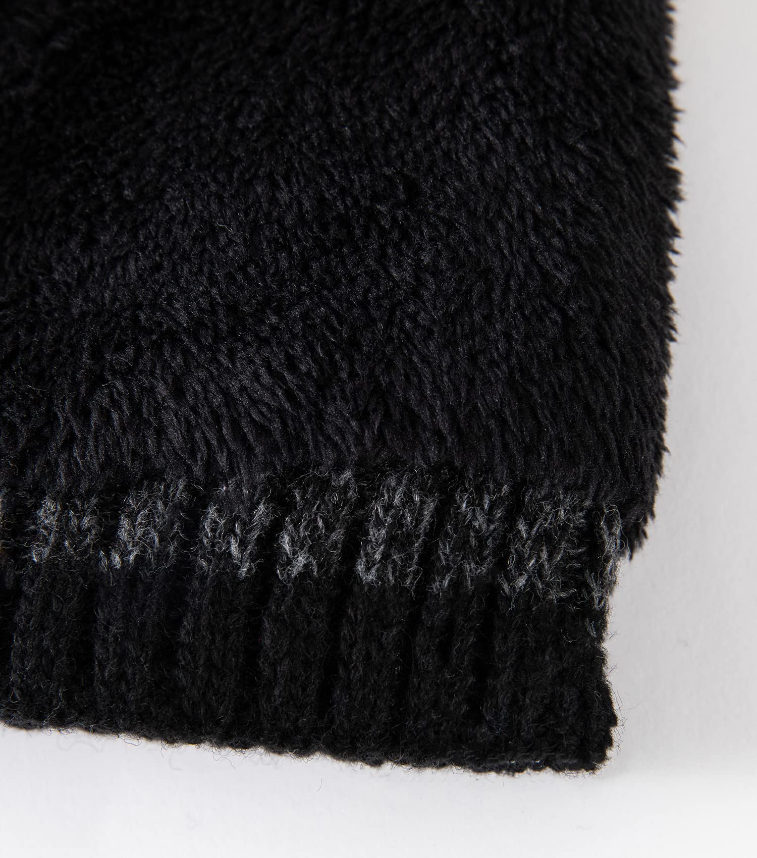 Lallier Juego de 3 gorros de lana para hombre, bufanda, guantes con pantalla táctil, gorro cálido de invierno, gorro de calavera, bufanda, juego de guantes térmicos para hombre