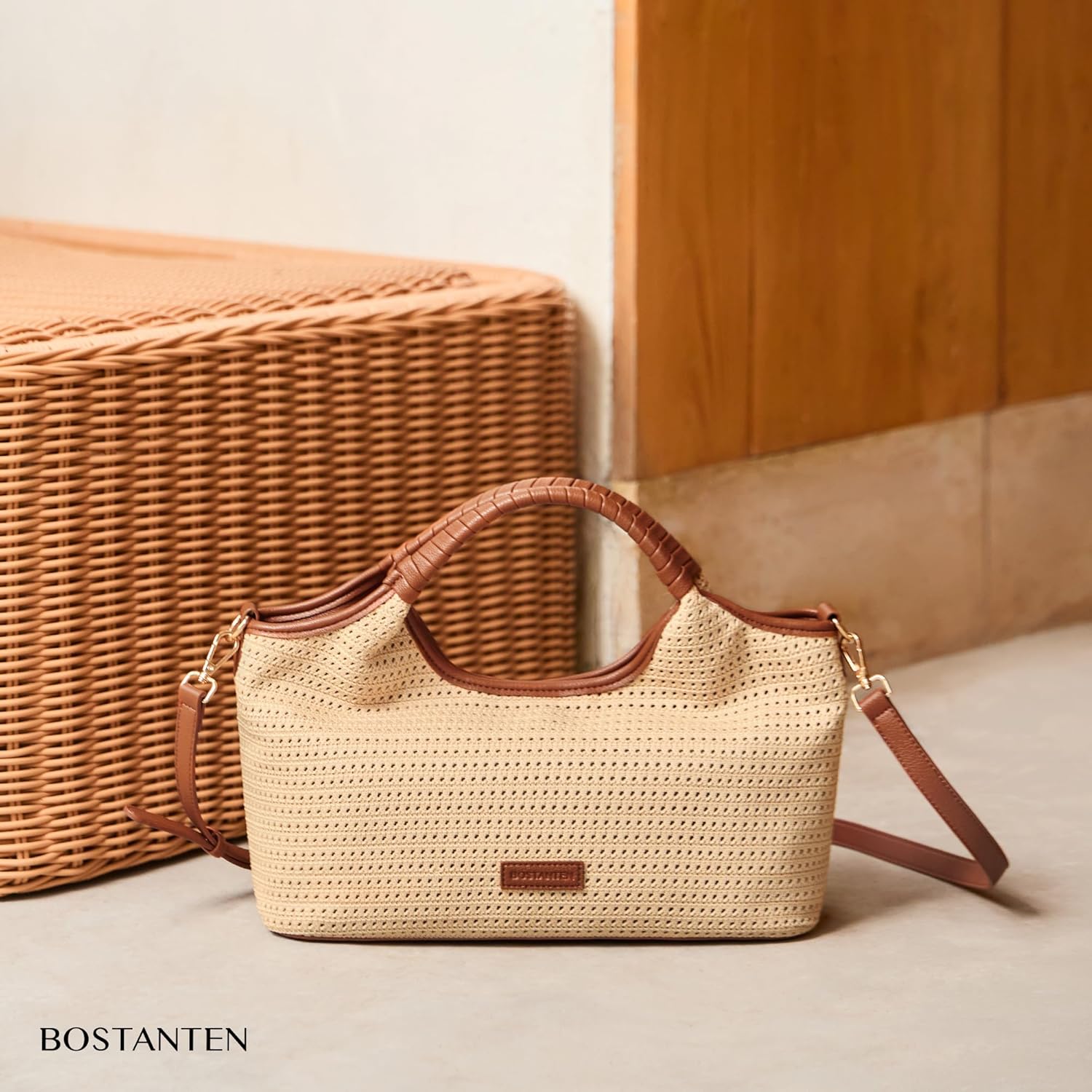 BOSTANTEN Genuine Leather Purses for Women Designer Handbags Crossbody Shoulder Bags Top Handle Satchel with Adjustable Strap - Image 3