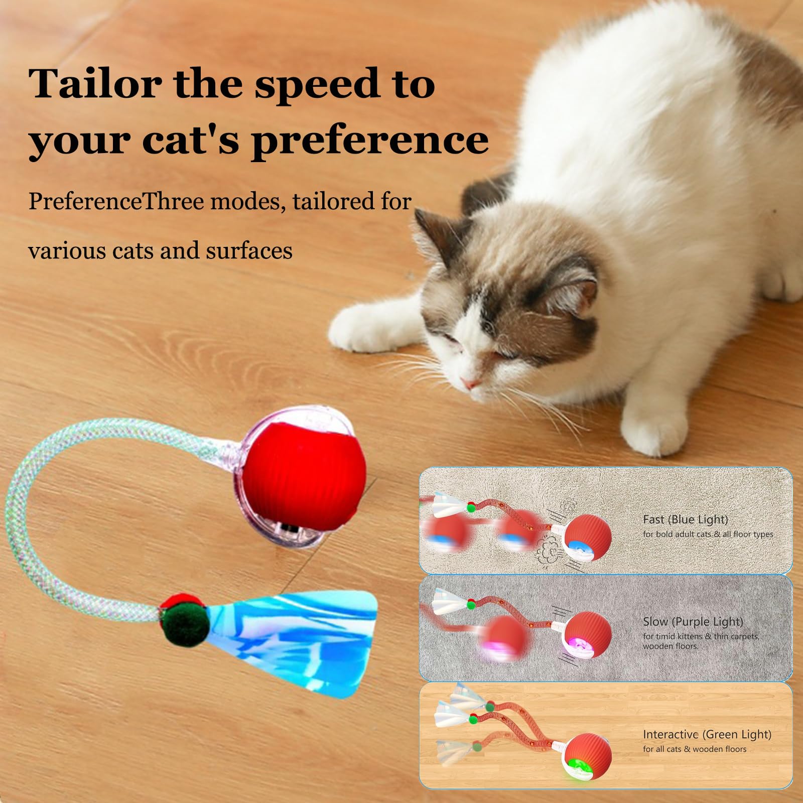 XUDUOO Cat Toys for Indoor Cats Adult Interactive Dog Toys - Image 3