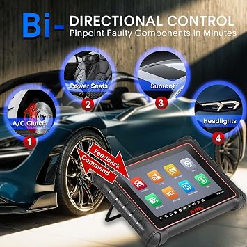 Autel Scanner MaxiPro MP900Z-BT with 40+ Services, 2024 Upgraded of MP808S/MS906BT, ECU Coding Scanner, Bi-Directional Scan Tool Support CAN FD/DoIP, Full System OBD2 Scanner OE-Level System Coverage