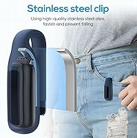 Vista 2 de Paquete de 2 clips para Fitbit Luxe, soporte de clip compatible con Fitbit Luxe, negro + Sangria