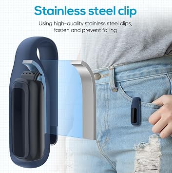 Clip for Fitbit Luxe, Clip Holder Compatible with Fitbit Luxe, Midnight Blue