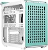 Cooler Master Qube 500 Flatpack - ATX PC Case Fully Modular - Includes 1x 120mm SF Fan & Vertical Graphics Card Holder Supports EATX Motherboard & 2 x 280mm Radiators - Mint Green