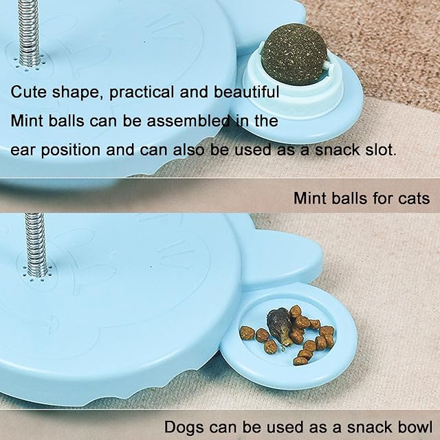 Foto 5 de 7 de Wobbly Dog Treat Toy,wiggling Treat Toy for Dogs，Leaking Treats Ball Pet Feeder Toy